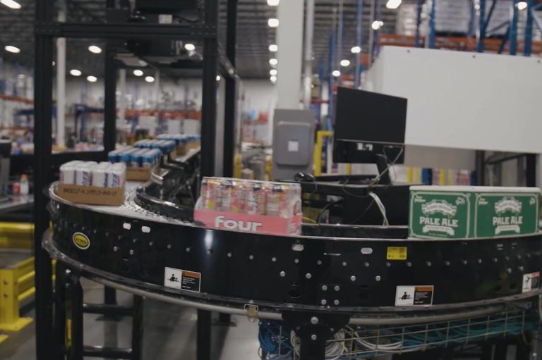 Hytrol Beer and Wine Powered Roller Conveyor