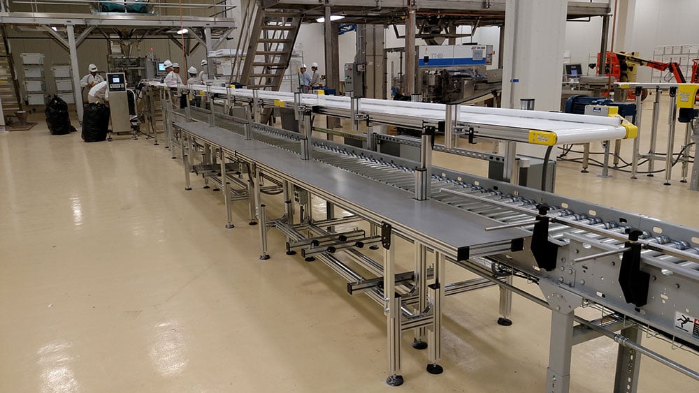 Accumulation Conveyor System for candy manufacturing facility in Mebane NC