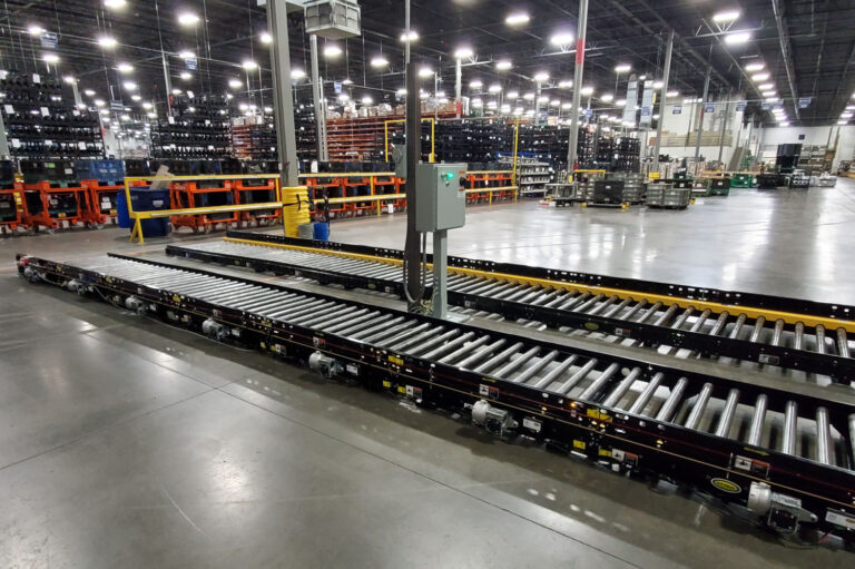 Custom Powered Roller Conveyor for Truck Manufacturer Assembly Line