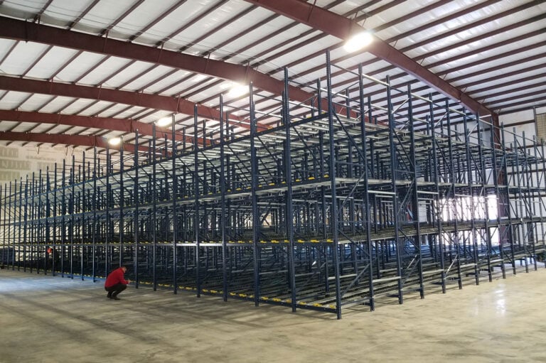 High-Density FIFO Pallet Flow Rack System