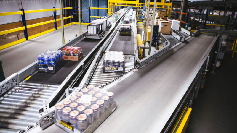 Hytrol Automated Minimum Pressure Accumulation Conveyor System