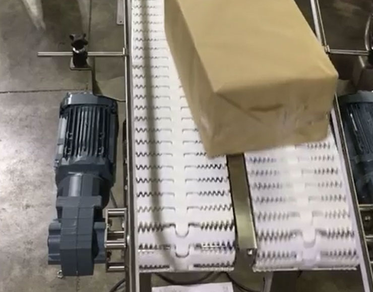 90-Degree Turn Modular Belt Plastic Chain Conveyor