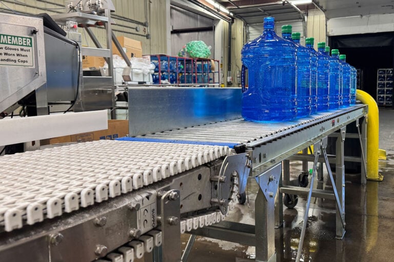 Modular Plastic Belt Curve Conveyor for Bottled Water Manufacturing