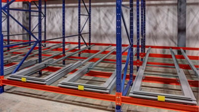 Pushback Storage Rack from 3D Storage Systems