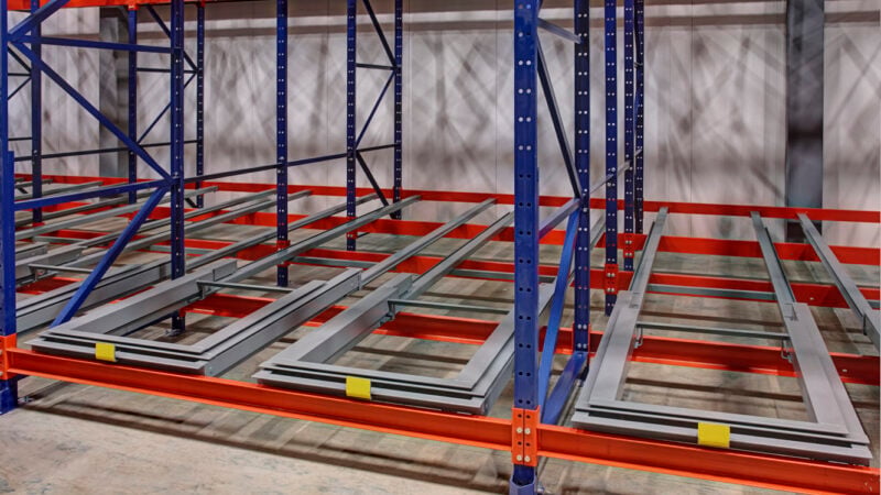 Pushback Storage Rack from 3D Storage Systems