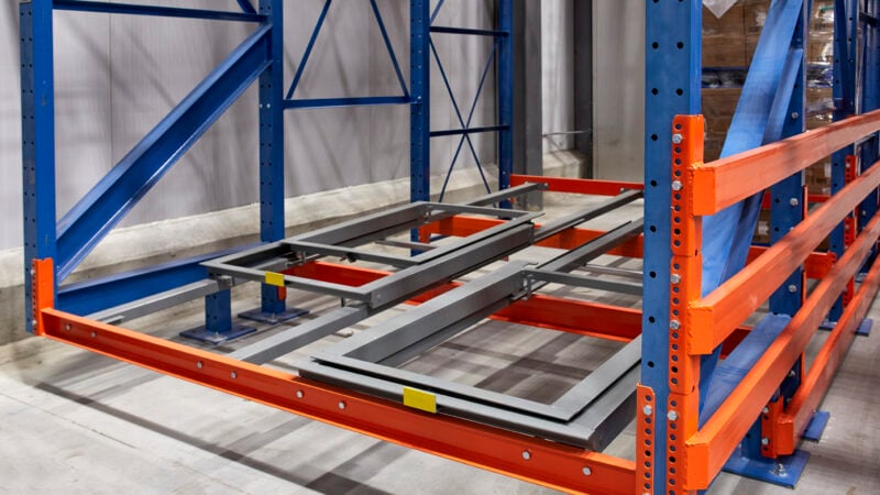 Pushback Storage Rack from 3D Storage Systems