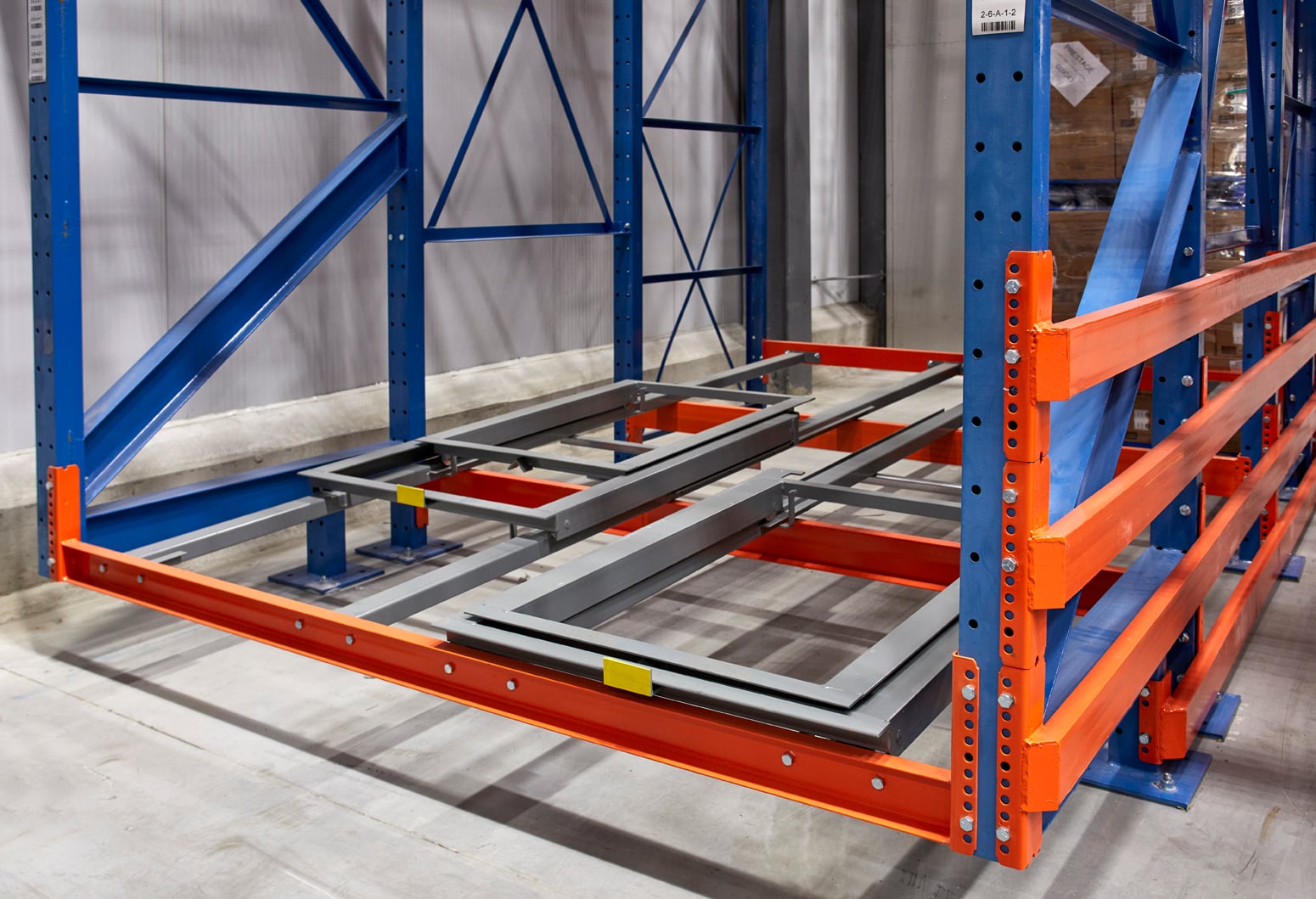 Pushback Storage Rack from 3D Storage Systems